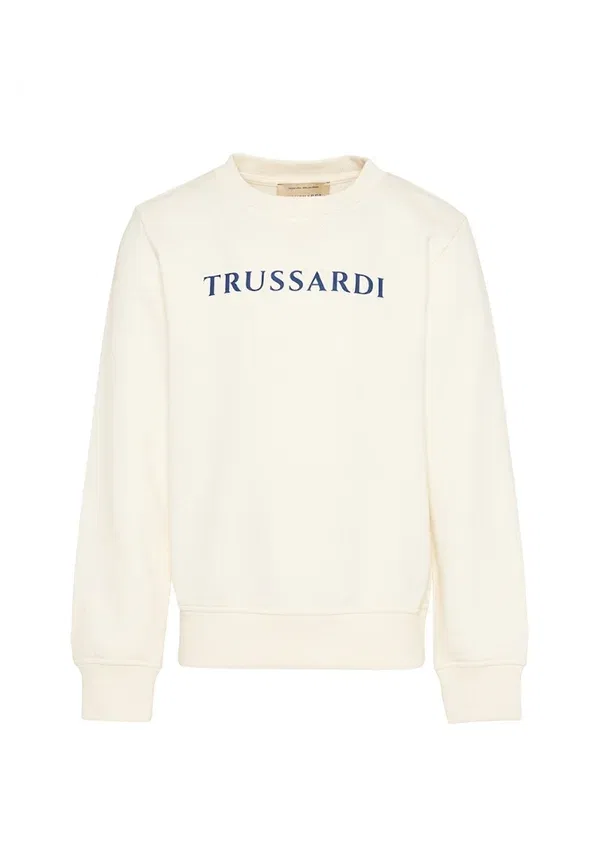 Куртка с принтом Sweatshirt Tru Trussardi Junior, ivory, слоновая кость