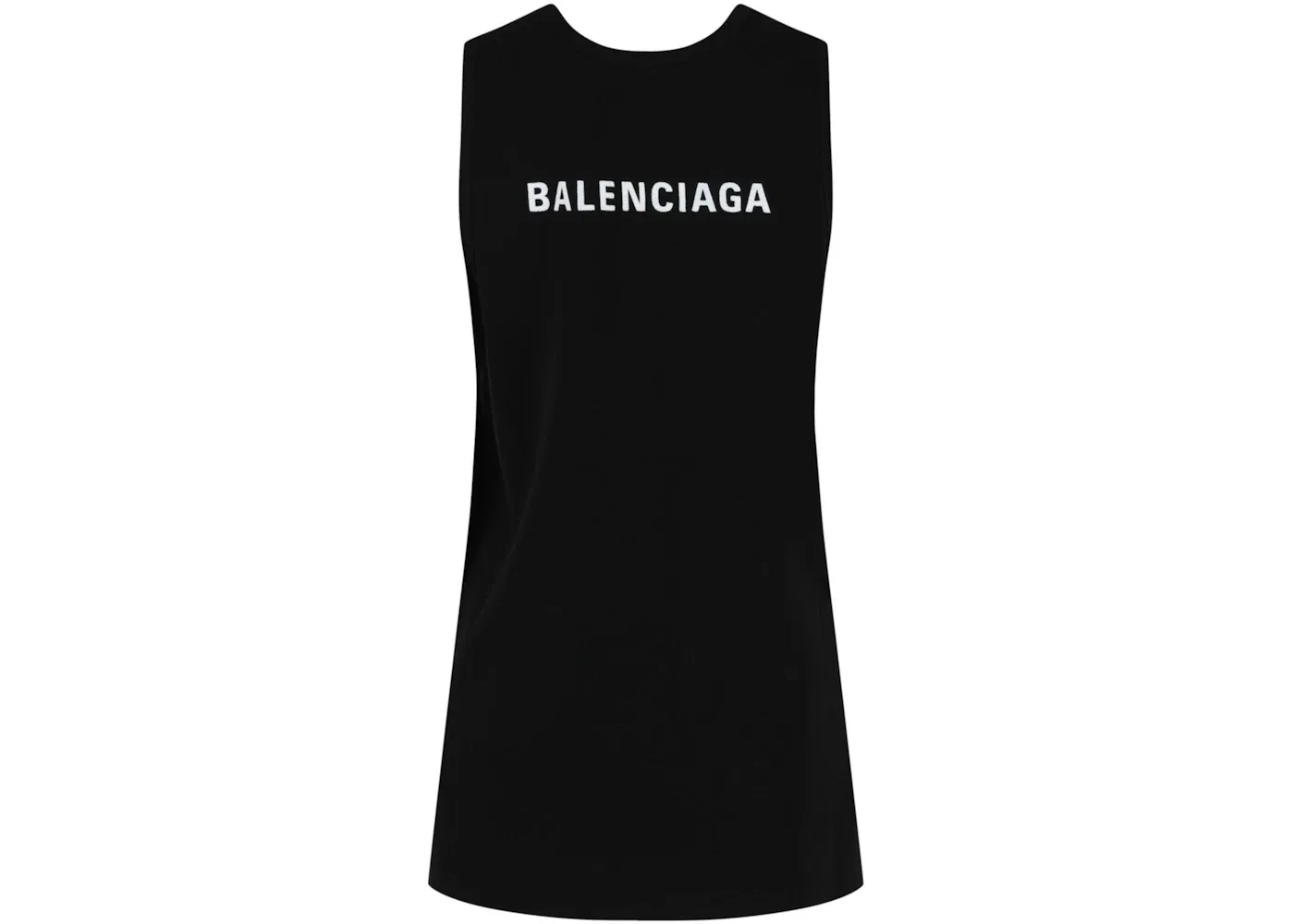 Женский топ без рукавов Tank Top Balenciaga, Black White — фото 2