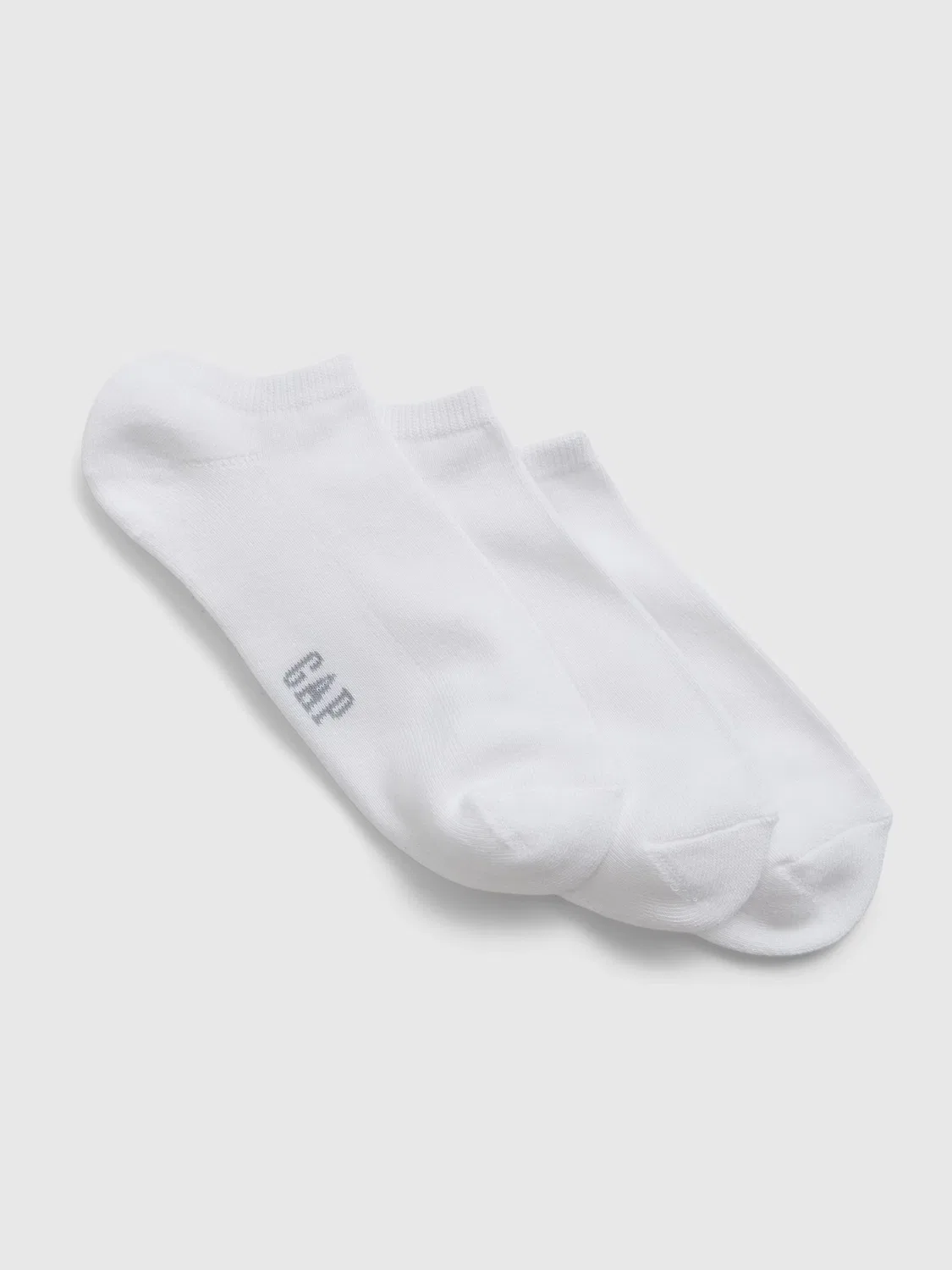 Носки, 3 пары, базовые логотип Gap, белый