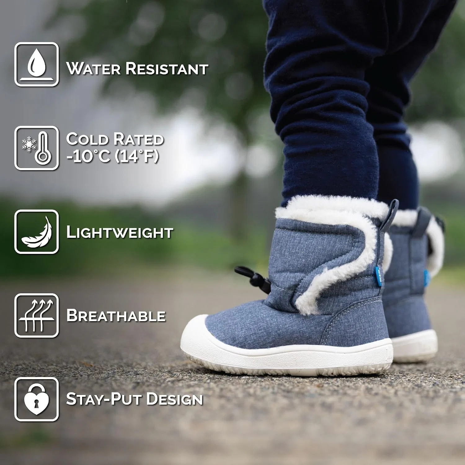 Детские ботинки для мальчиков с принтом JAN & JUL, Bear — фото 3