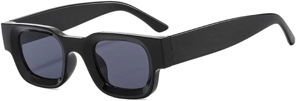 

Солнцезащитные очки в стиле ретро-панк 2027 года для мужчин, модные серые очки-гелевые очки для женщин, трендовые солнцезащитные очки с защитой от УФ-излучения UV400 MTZJH, Black Grey