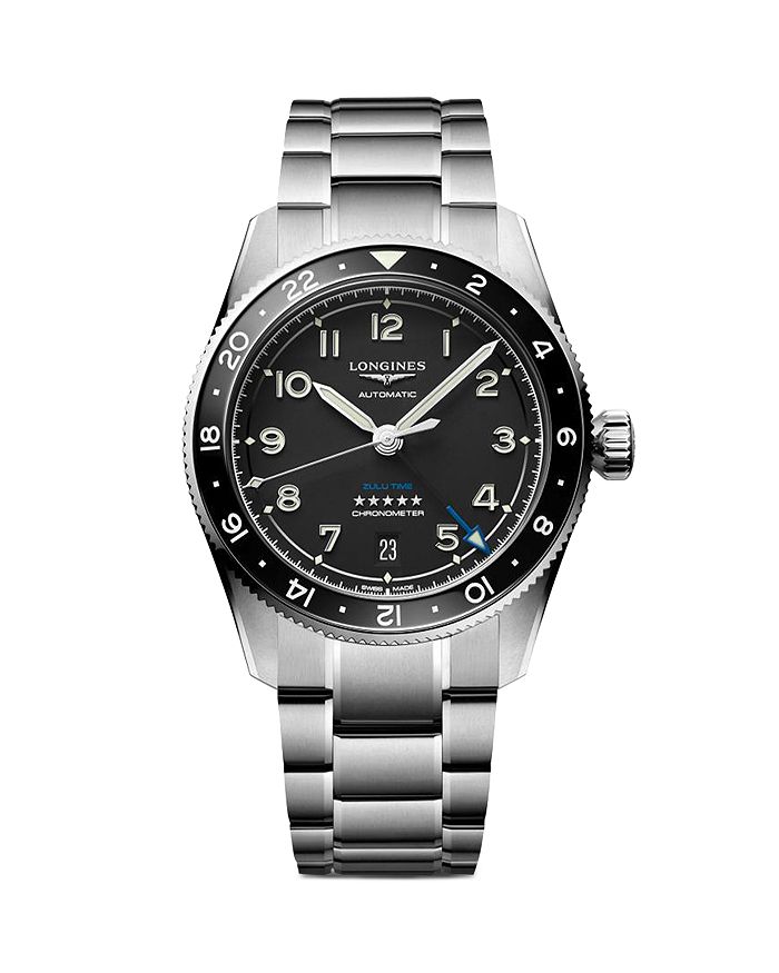 

Часы Spirit Zulu Time, 39 мм Longines, черный