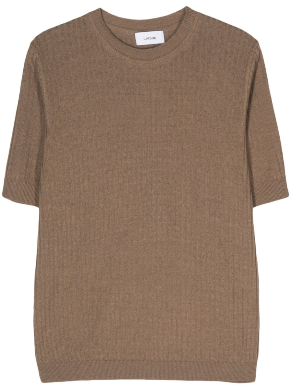 

Lardini футболка в рубчик, коричневый