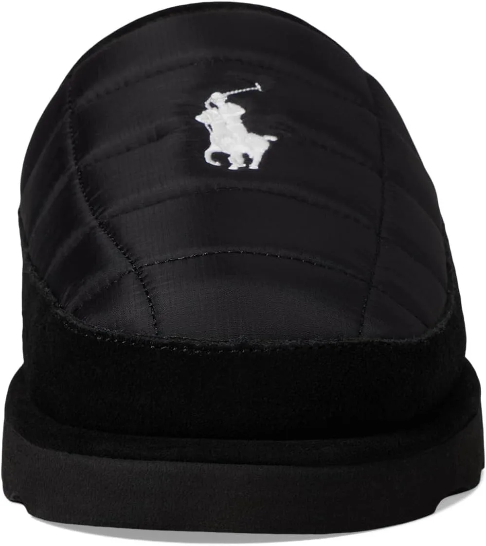 Мужские тапочки POLO RALPH LAUREN Reade Recycle Scuff II, черно-белый
