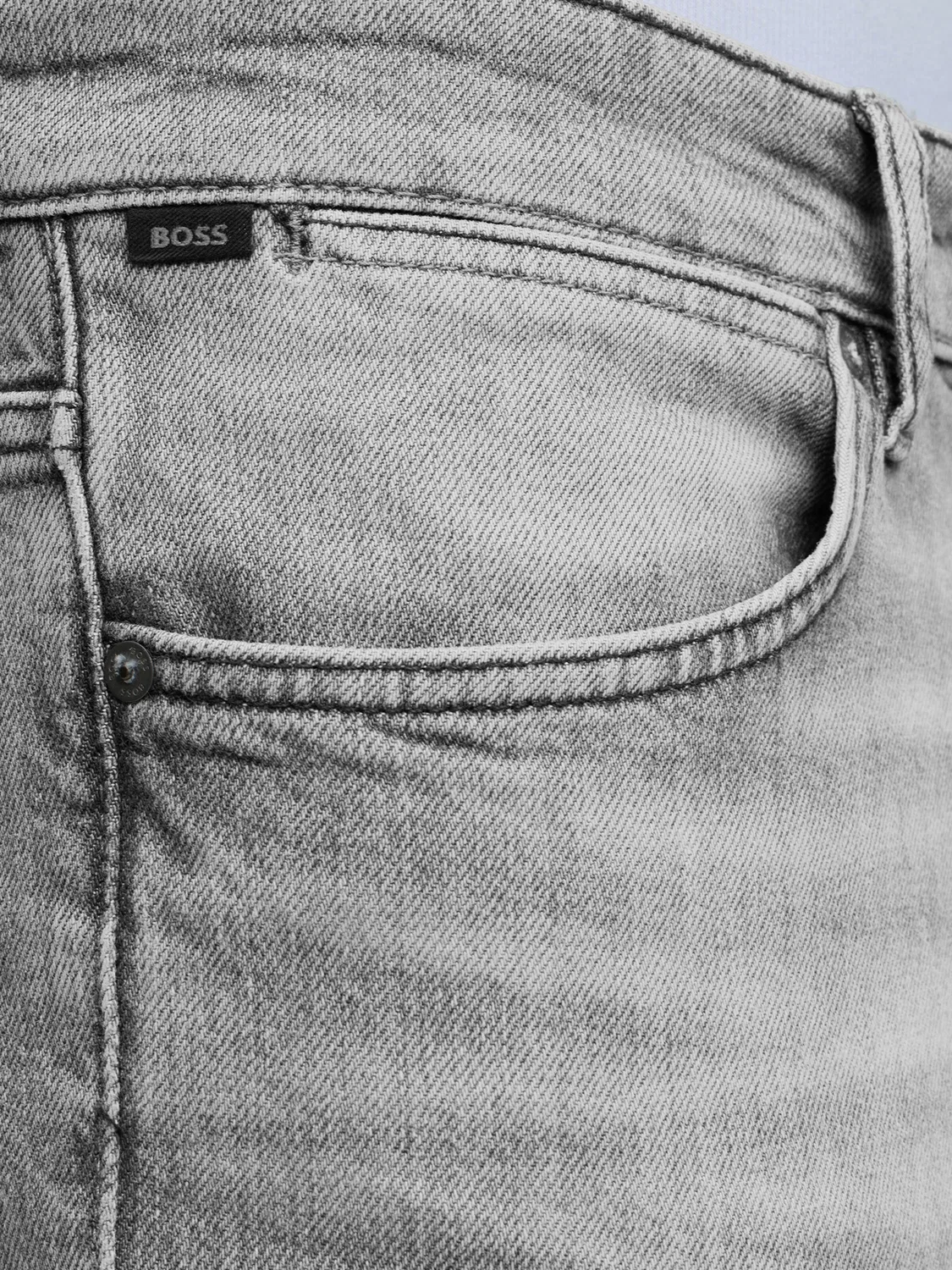 Джинсы Boss Slim fit RE.MAINE серого цвета — фото 2