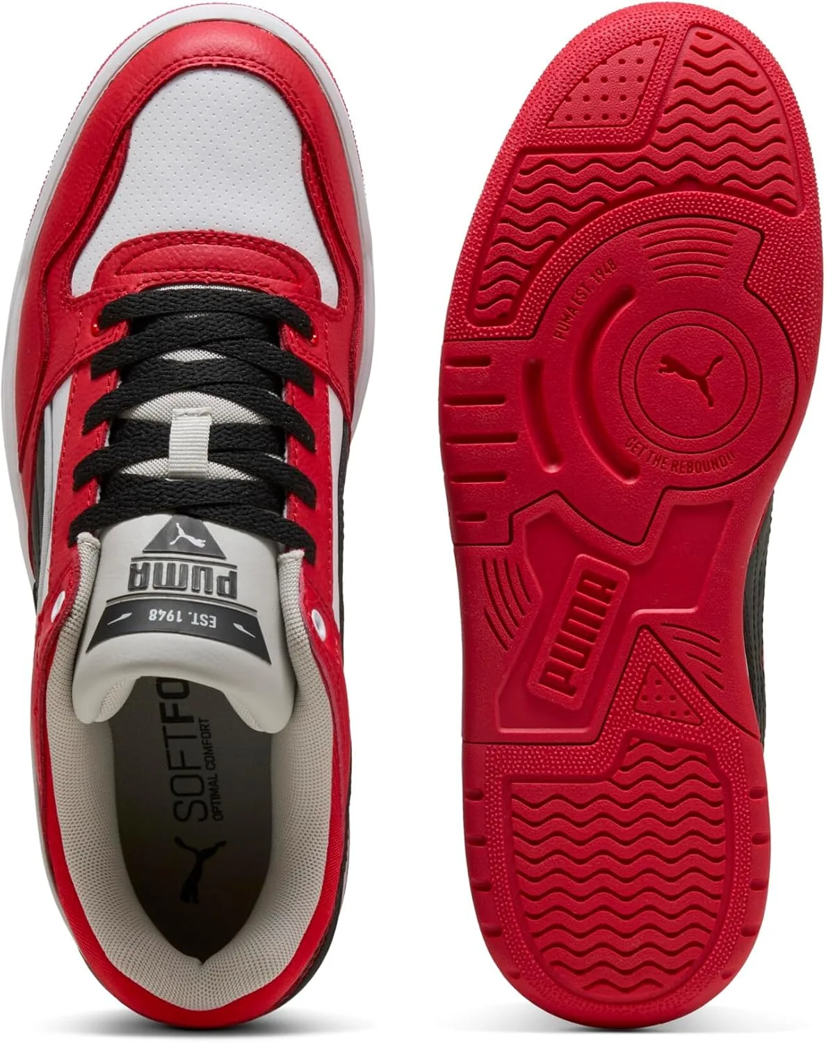 Мужские кроссовки PUMA Rebound Retro, белый/черный/серый — фото 4