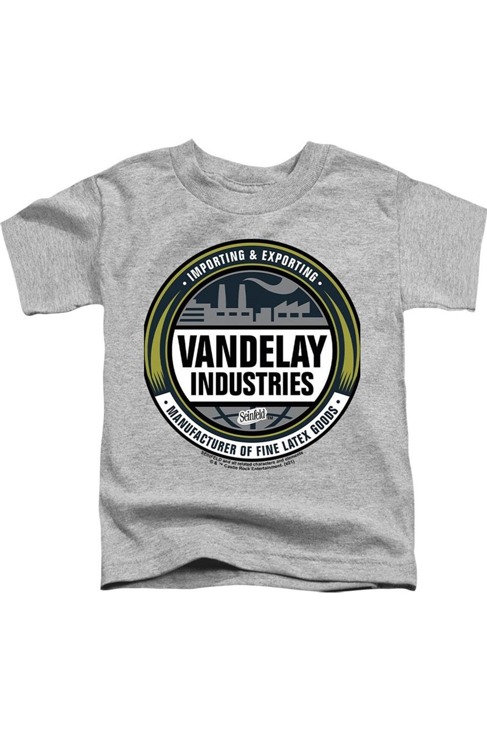 

Футболка с коротким рукавом для малышей с логотипом Seinfeld Vendelay Gildan, Athletic Heather