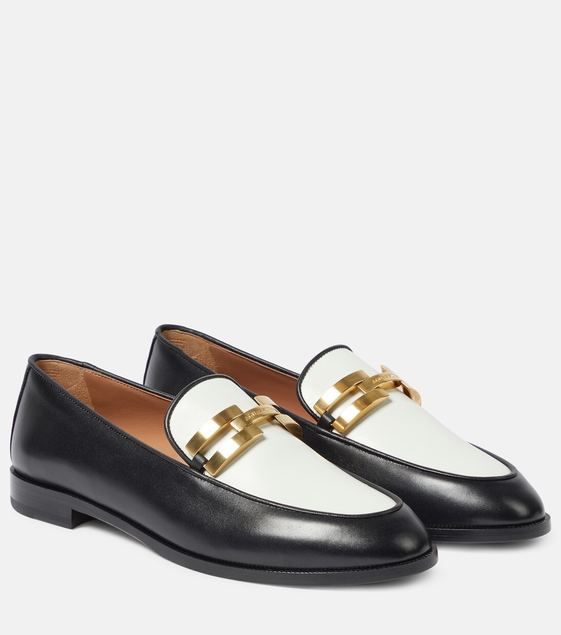Кожаные лоферы brandi Aquazzura, мультиколор