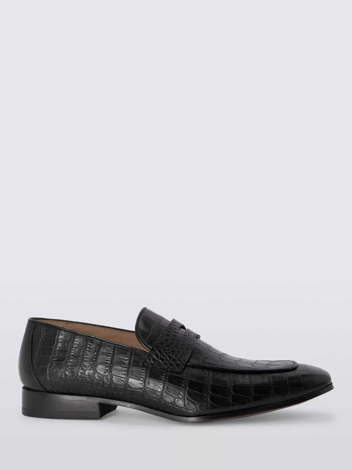 Лоферы Ledbury из кожи с эффектом крокодила John Lewis