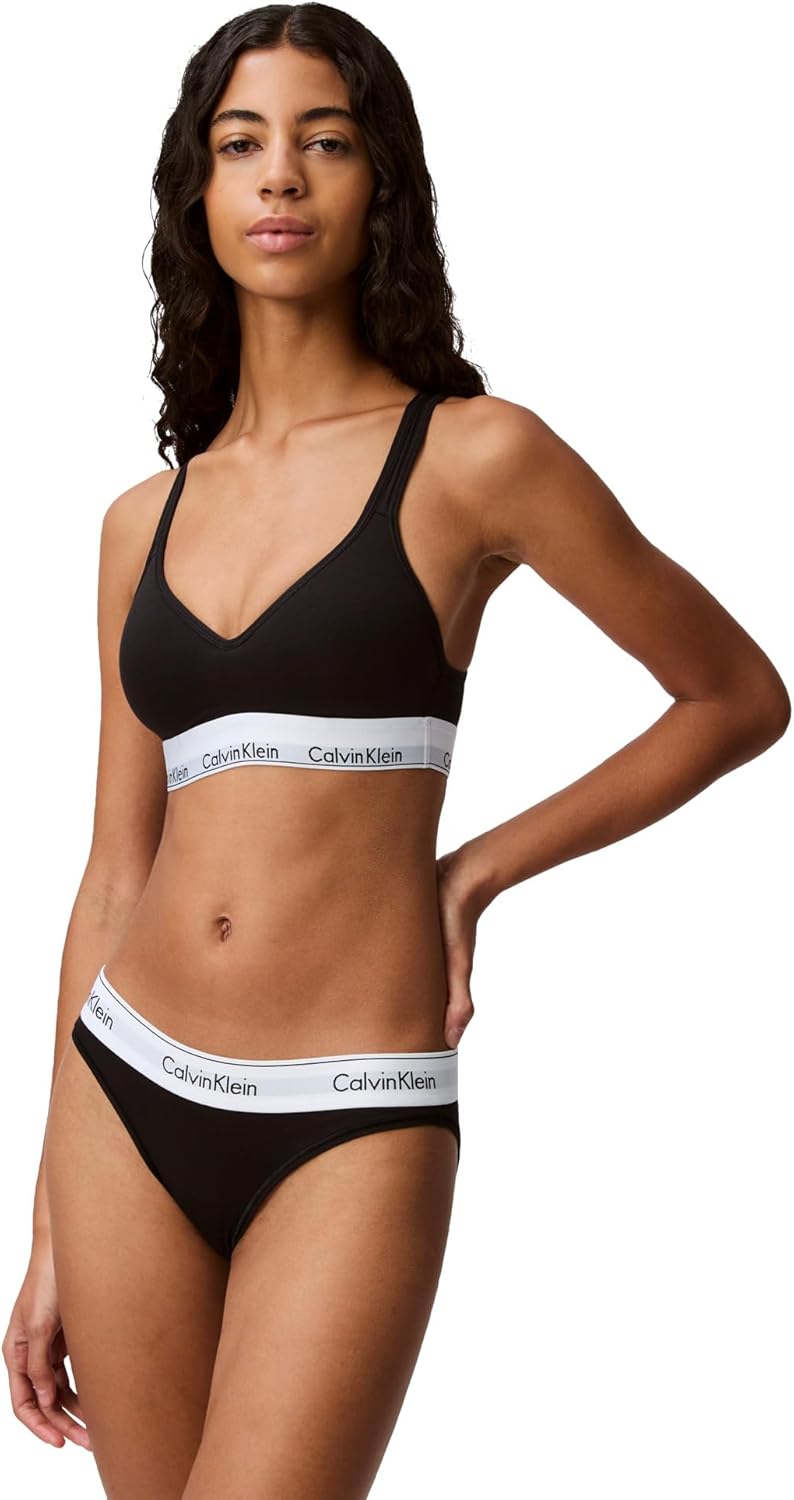 

Женские современные трусики-бикини Calvin Klein из хлопка и стретч-хлопка, Black