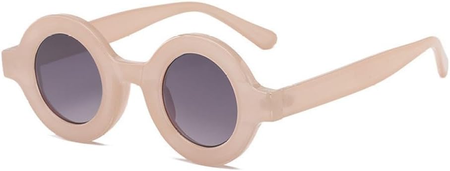 

Круглые солнцезащитные очки для женщин и мужчин, винтажные солнцезащитные очки с градиентным переходом, женские маленькие панк-солнцезащитные очки UV400 generic, Pink Gray