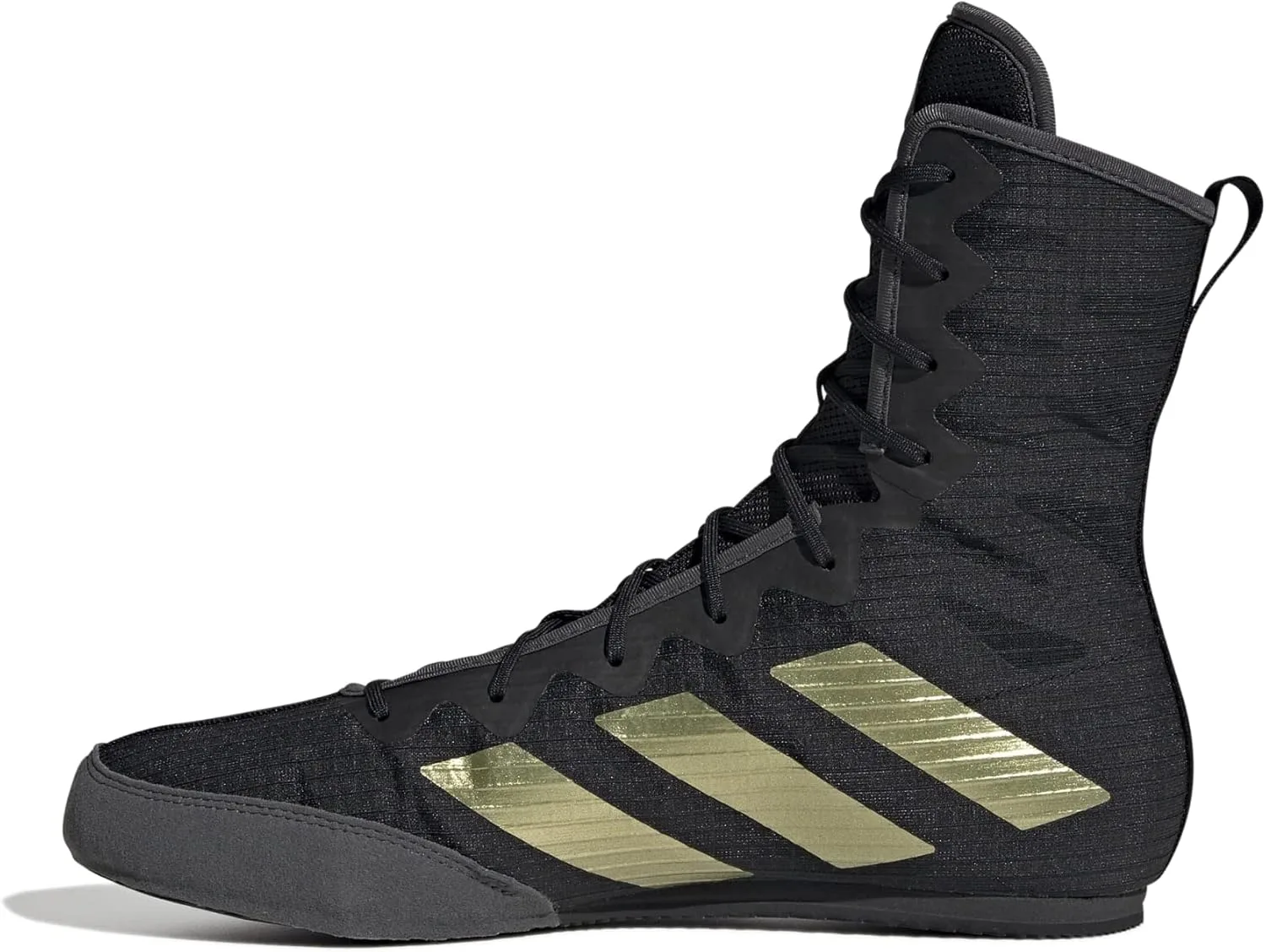 Кроссовки для бокса Adidas Box Hog 4 Unisex, черный/серый/золотой