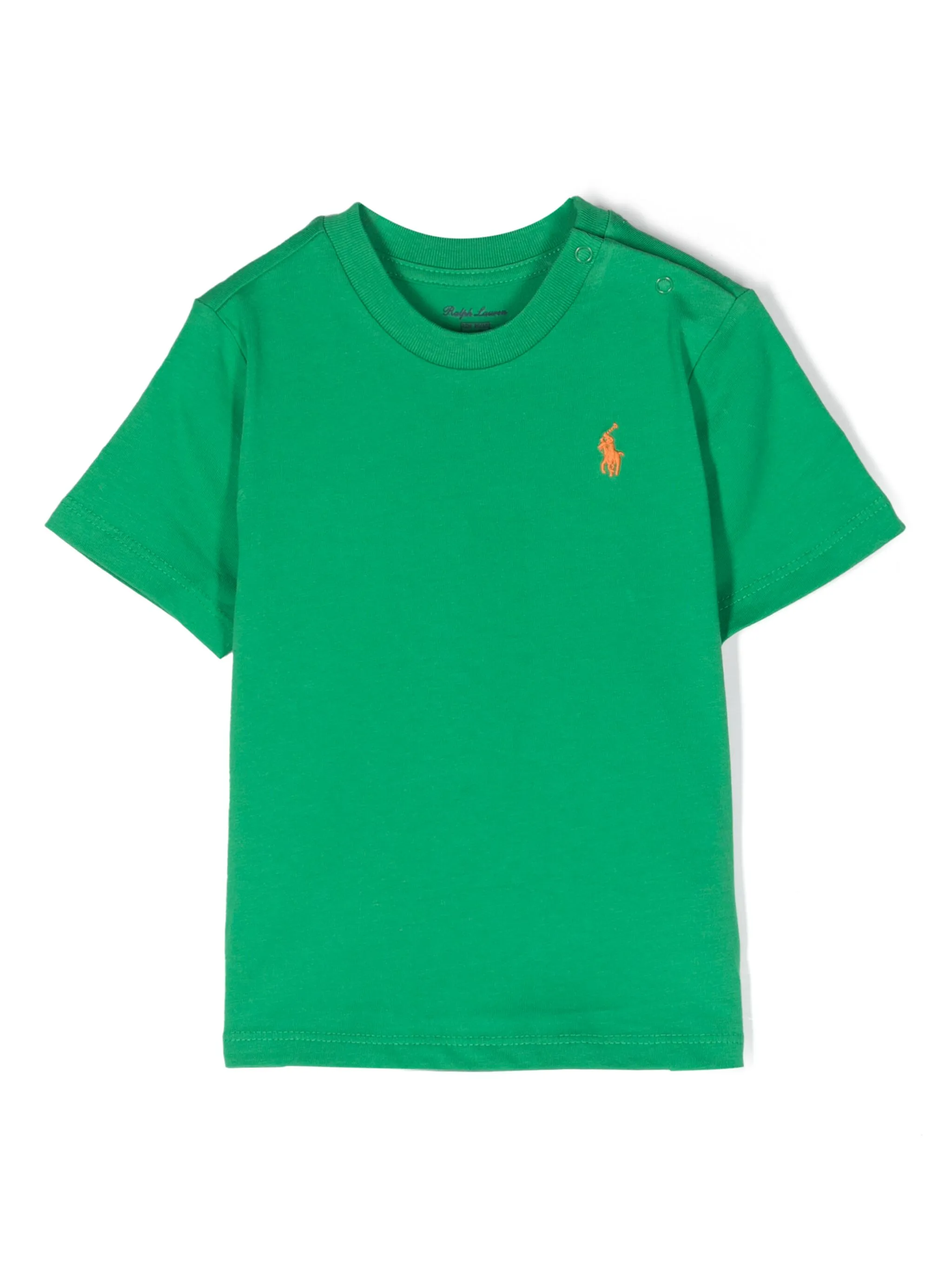 

Футболка с вышивкой Pony Polo Ralph Lauren Kids, зеленый