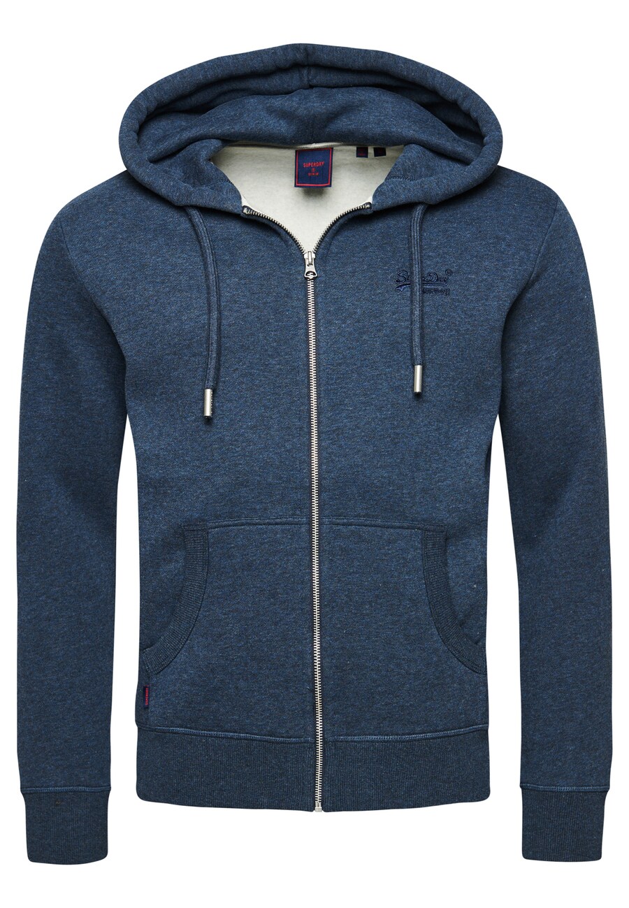 

Куртка на молнии Superdry Zip-Up Hoodie, темно-синий