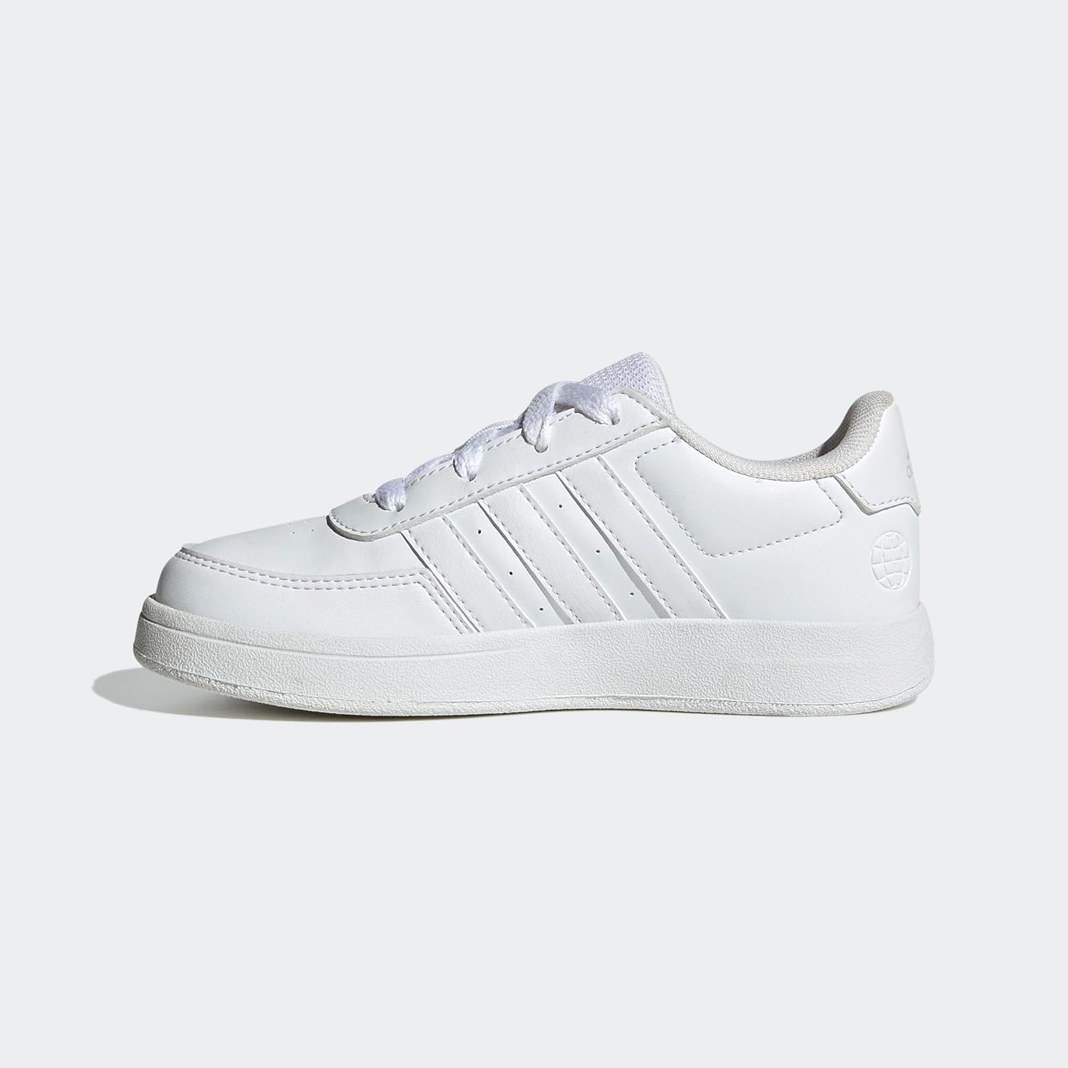 Кроссовки adidas для детей и подростков Breaknet Lifestyle Court с шнуровкой, белый — фото 3