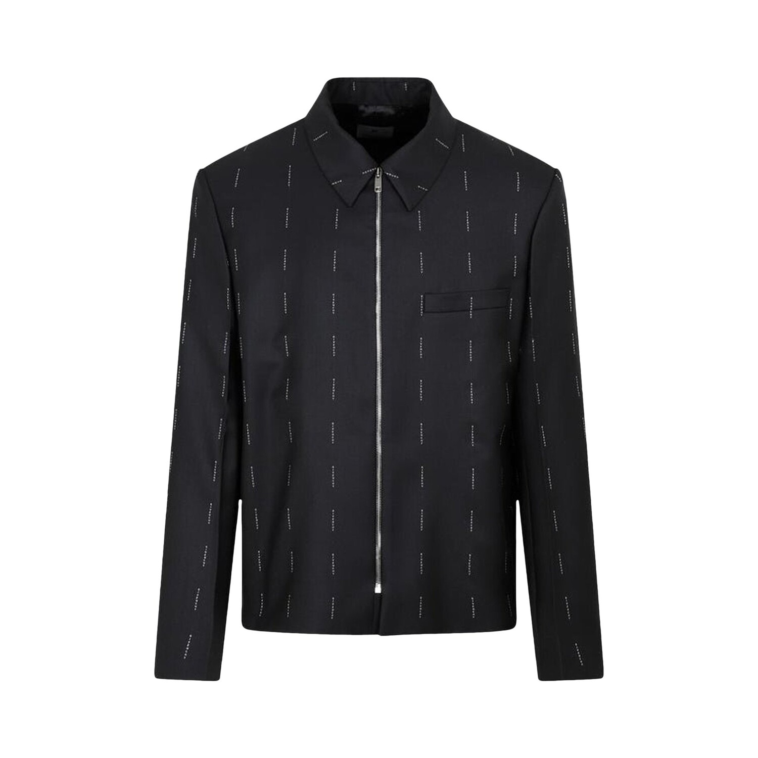 

Короткая структурированная куртка на молнии от Givenchy, цвет Черный