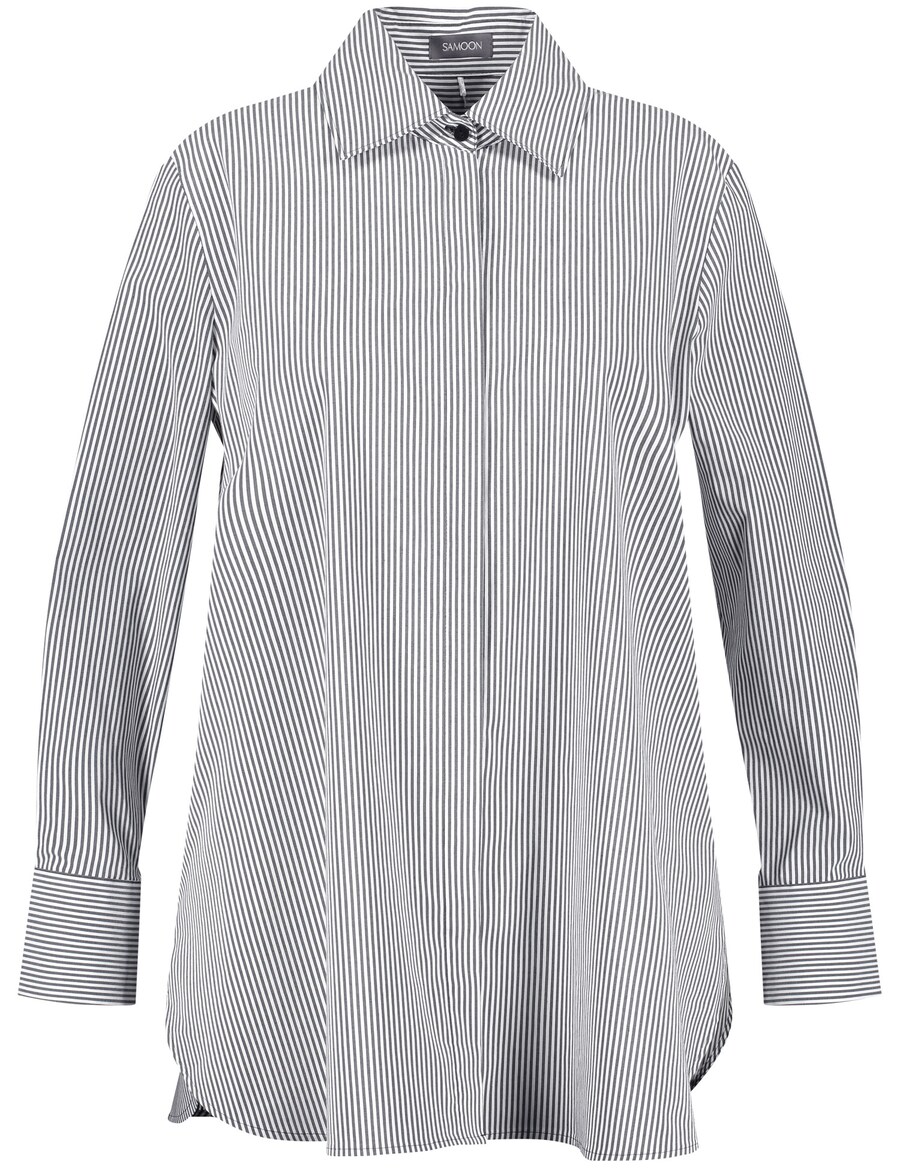 

Длинная блузка SAMOON Blouse, пыльно-голубой