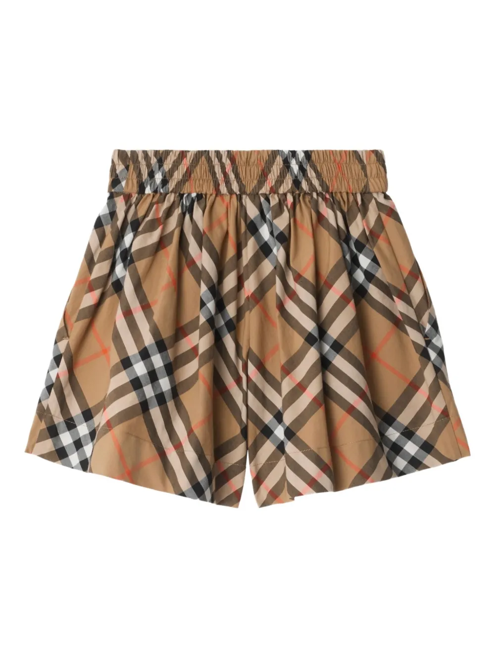 Шорты в клетку Vintage Check BURBERRY KIDS, нейтральный — фото 2