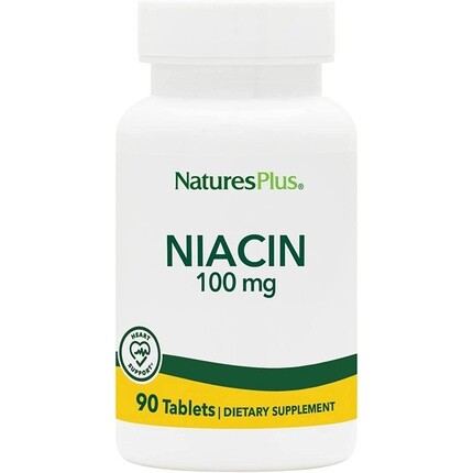 

Naturesplus Ниацин 100 мг высокоэффективного витамина B3 без глютена 90 вегетарианских таблеток, Nature'S Plus