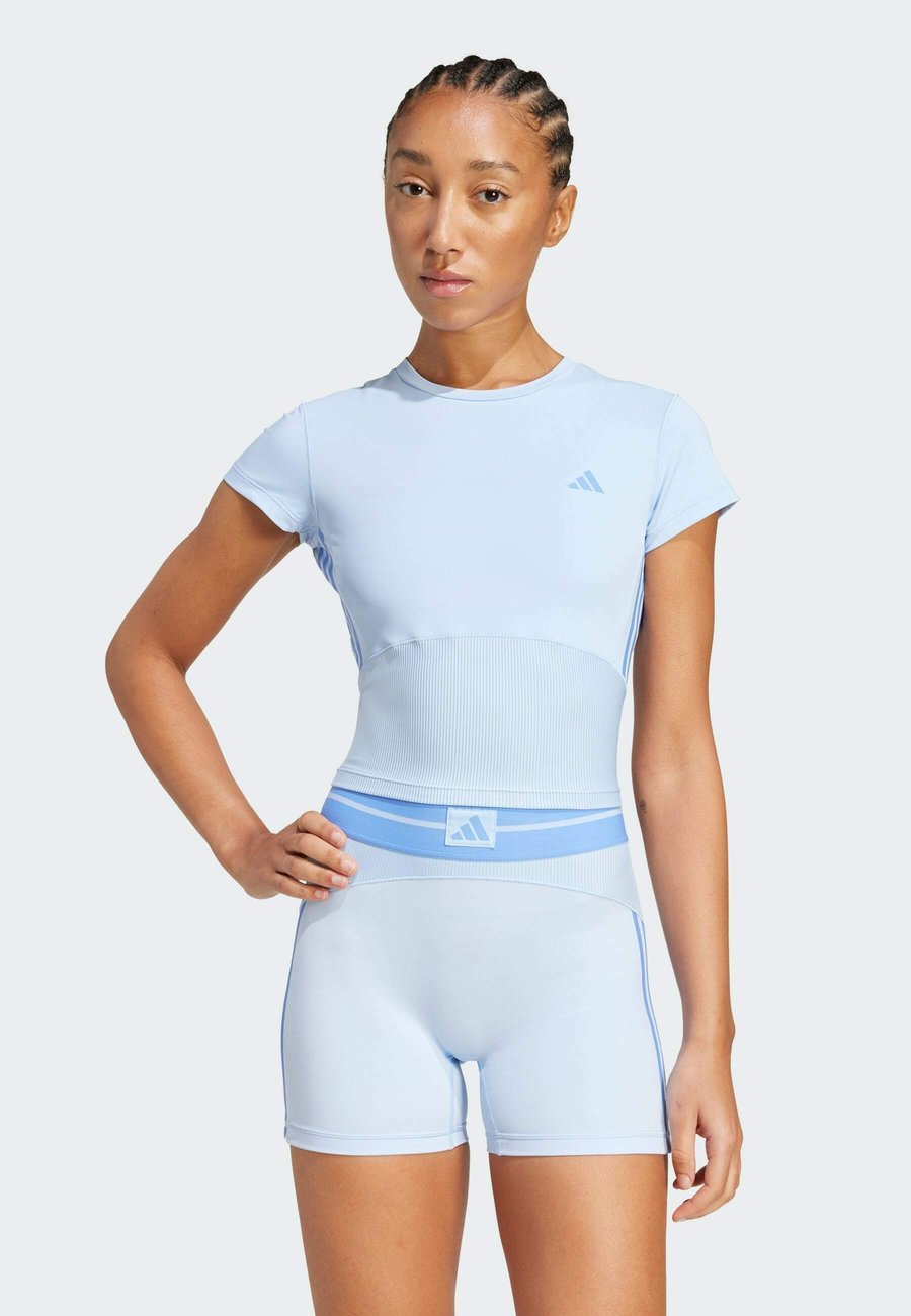 

Спортивная футболка Adidas Performance Sports T-shirt, Glow Blue Blue Fusion/Blue