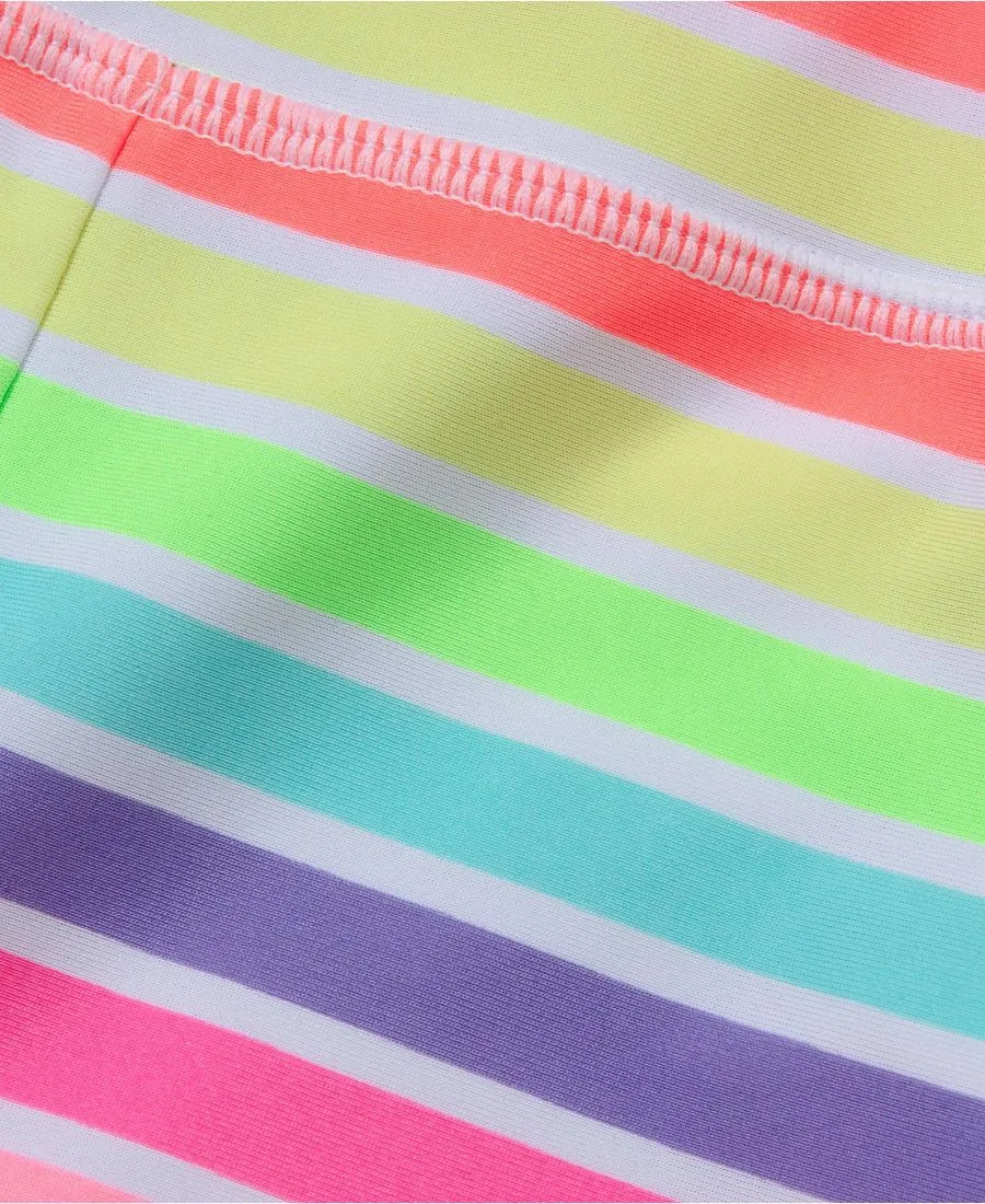 Детские плавки-шорты с хлоростойкостью Lands' End, Rainbow Stripes — фото 3