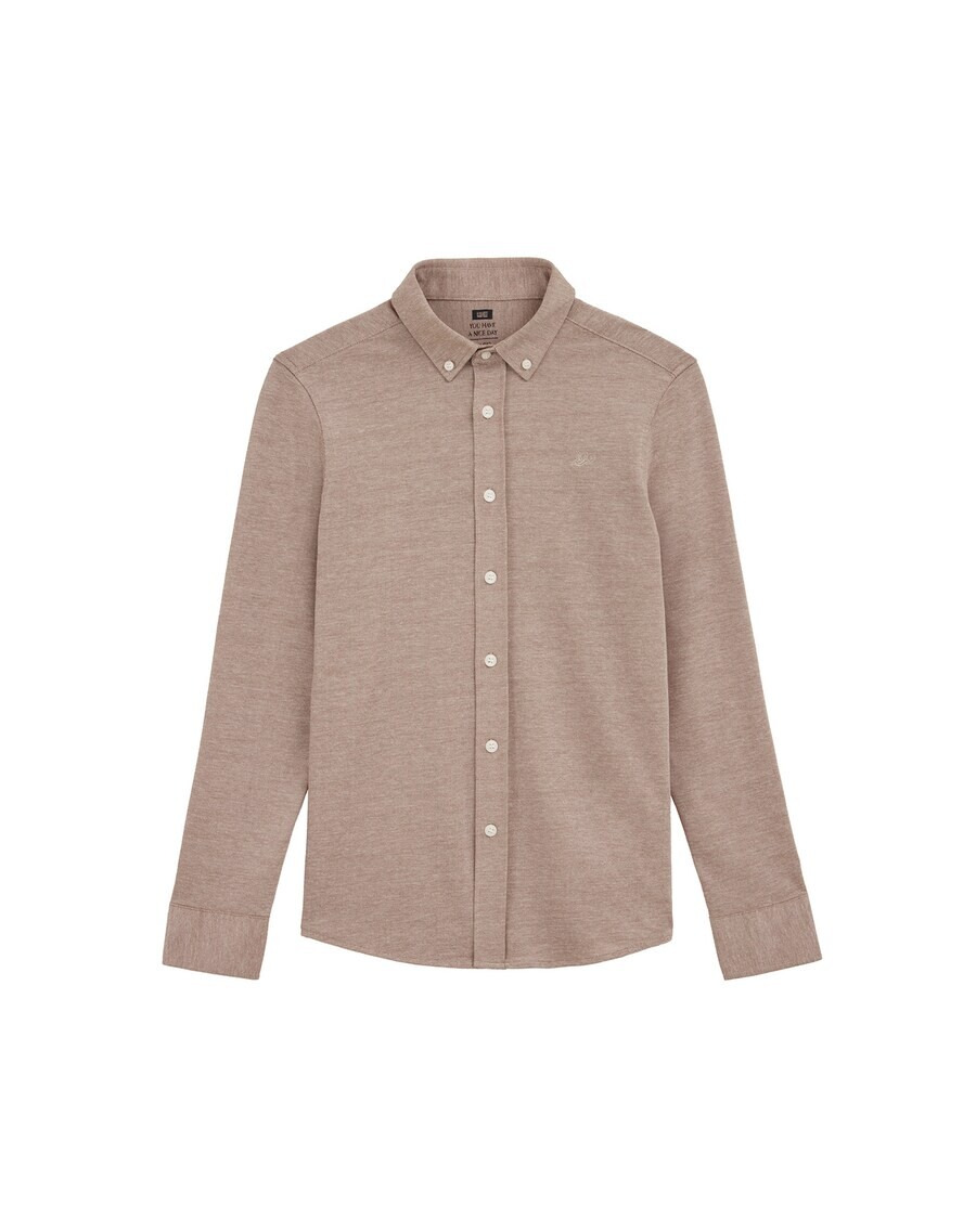 

Рубашка WE Fashion Regular fit Button Up, бежевый