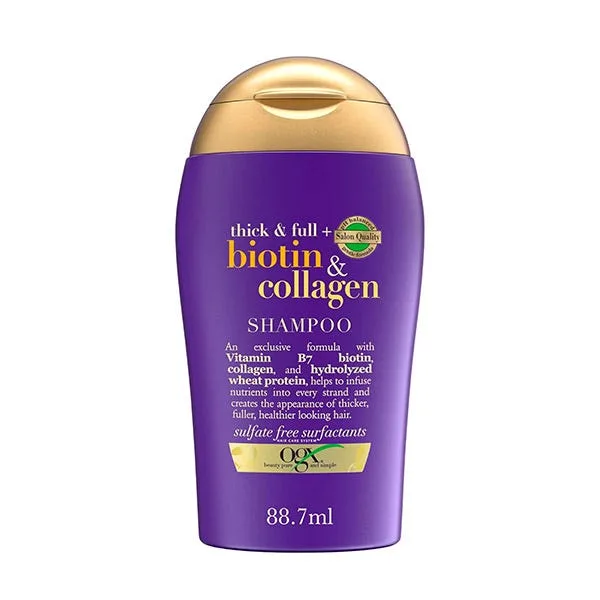 Шампунь дорожного размера для тонких волос OGX Biotin & Collagen 88 мл