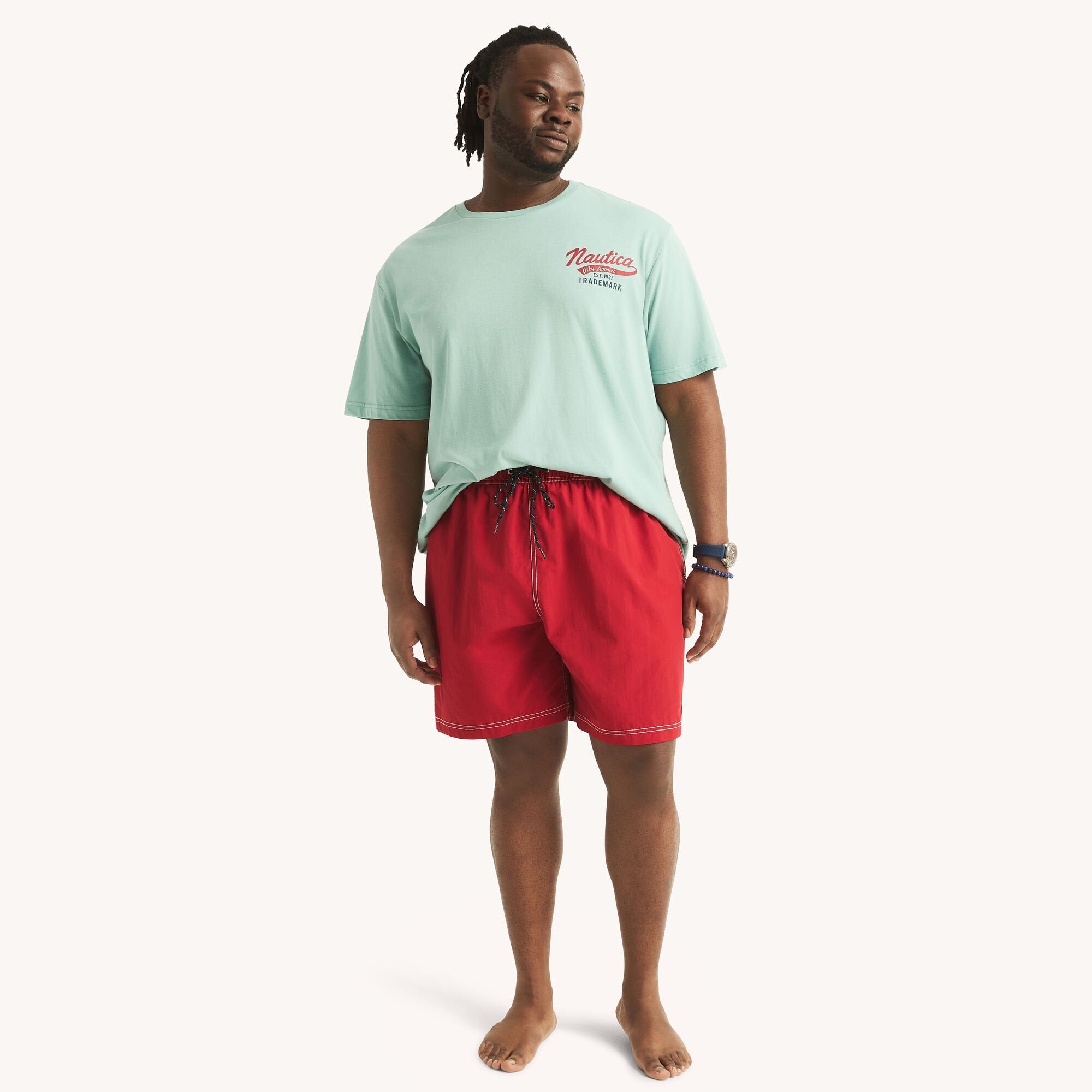 

Мужские пляжные шорты Nautica, цвет nautica red