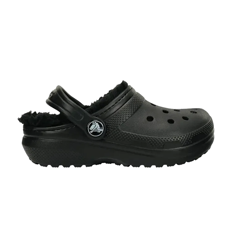 Сабо Crocs Classic Lined Clog Kids, черный