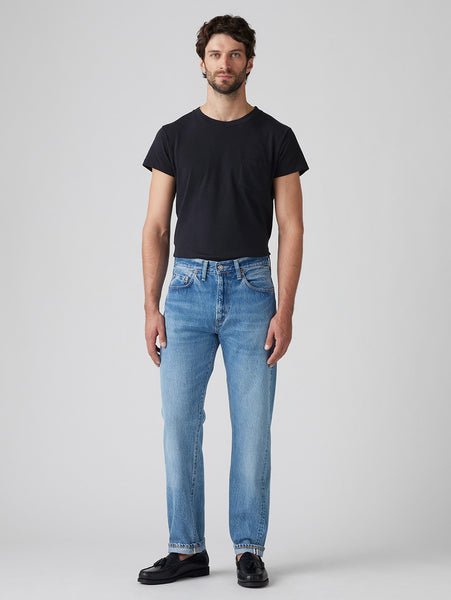 Винтажные джинсы LEVI'S 1954 года, модель 501 ORIGINAL, цвет индиго. Levi'S, Medium Indigo - Worn In — фото 2