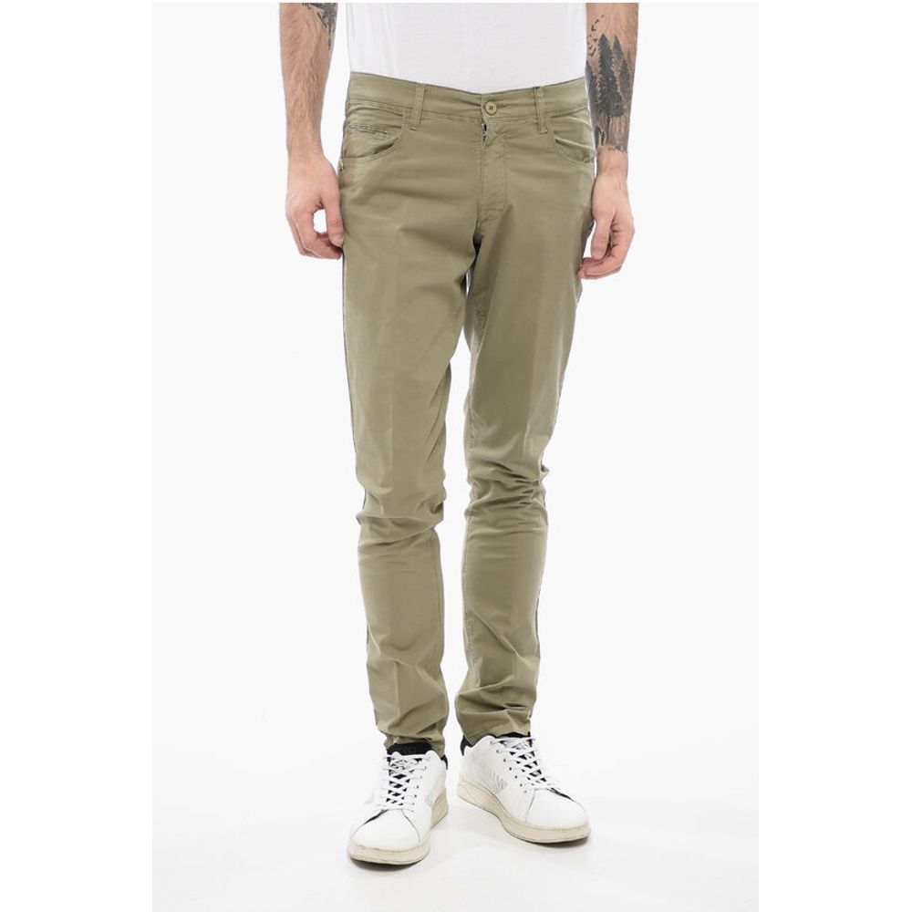 

CC COLLECTION 5-карманные брюки из эластичного хлопка Corneliani, Green