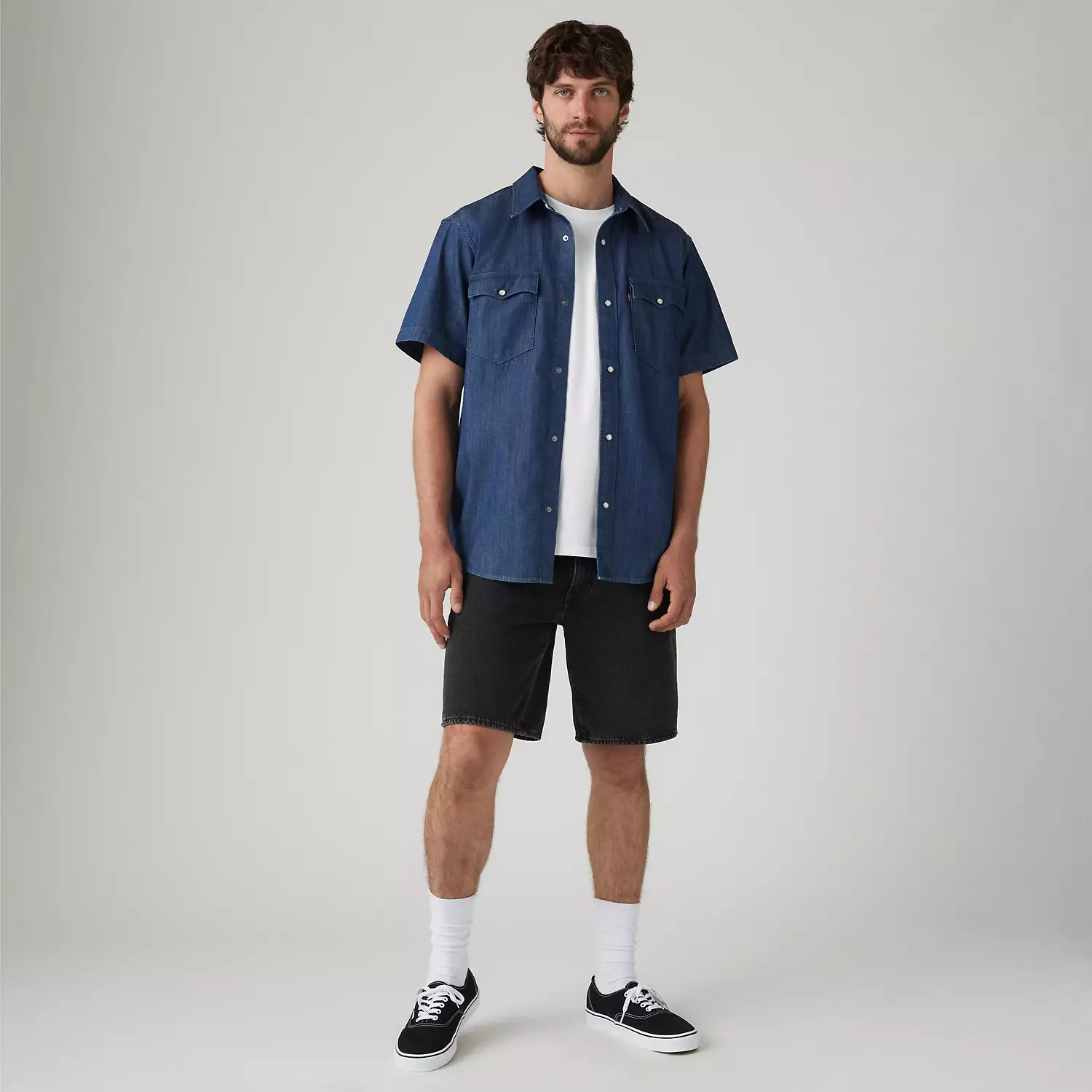 

454 Мужские шорты свободного покроя 10 дюймов Levi's, цвет Just Business Shorts - Black
