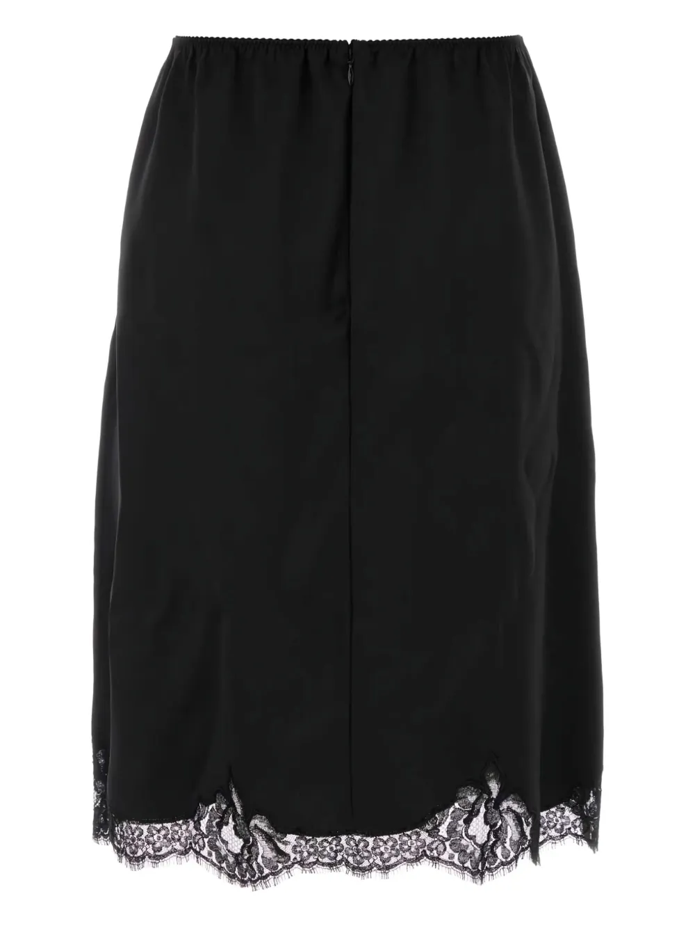 

Атласная юбка прямого кроя Dolce & Gabbana, черный