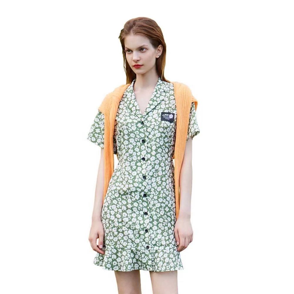 

Платье Lily High Waisted Floral, зеленый