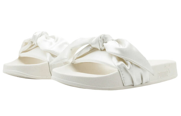 Тапочки fenty x bow slide 'off white' Puma, белый — фото 2