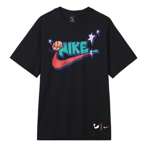 

Футболка exploration sports basketball short sleeve black Nike, черный