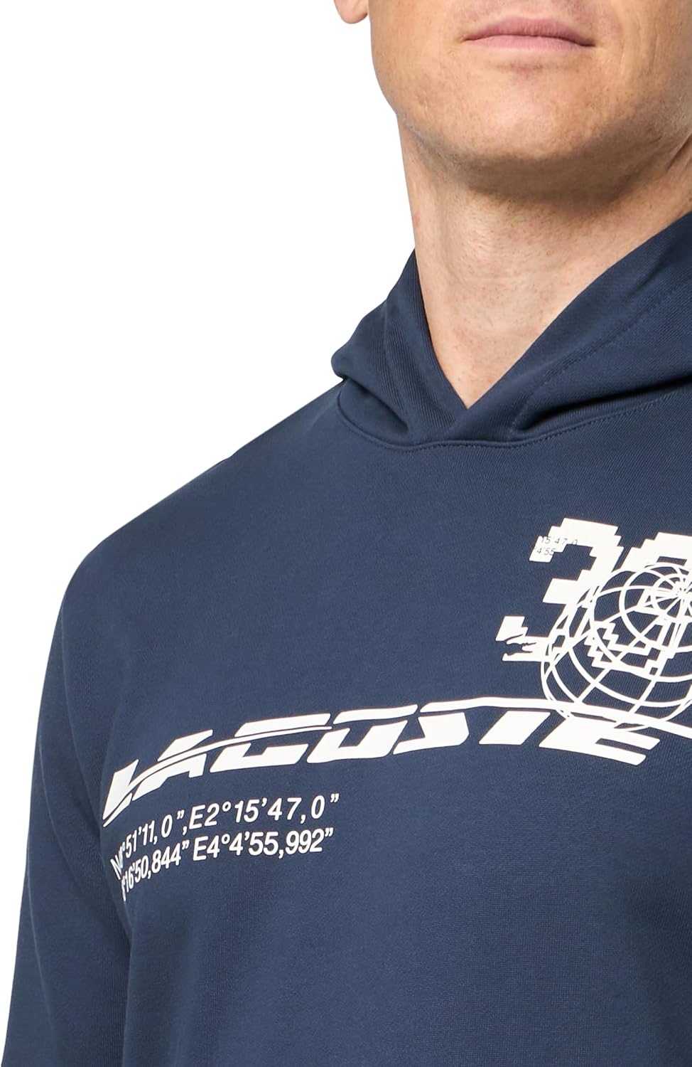 Lacoste мужская спортивная толстовка Sport X Théo Curin из хлопка, Blue Night — фото 3