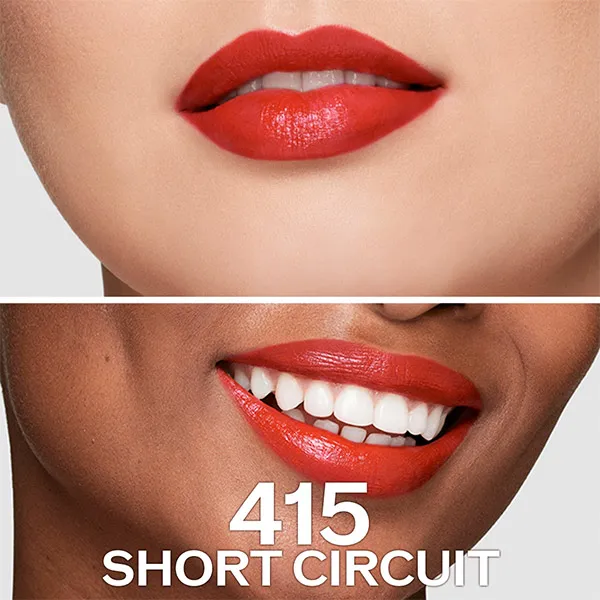 Губная помада с полным покрытием Technosatin Gel Lipstick Shiseido, цвет short circuit — фото 3