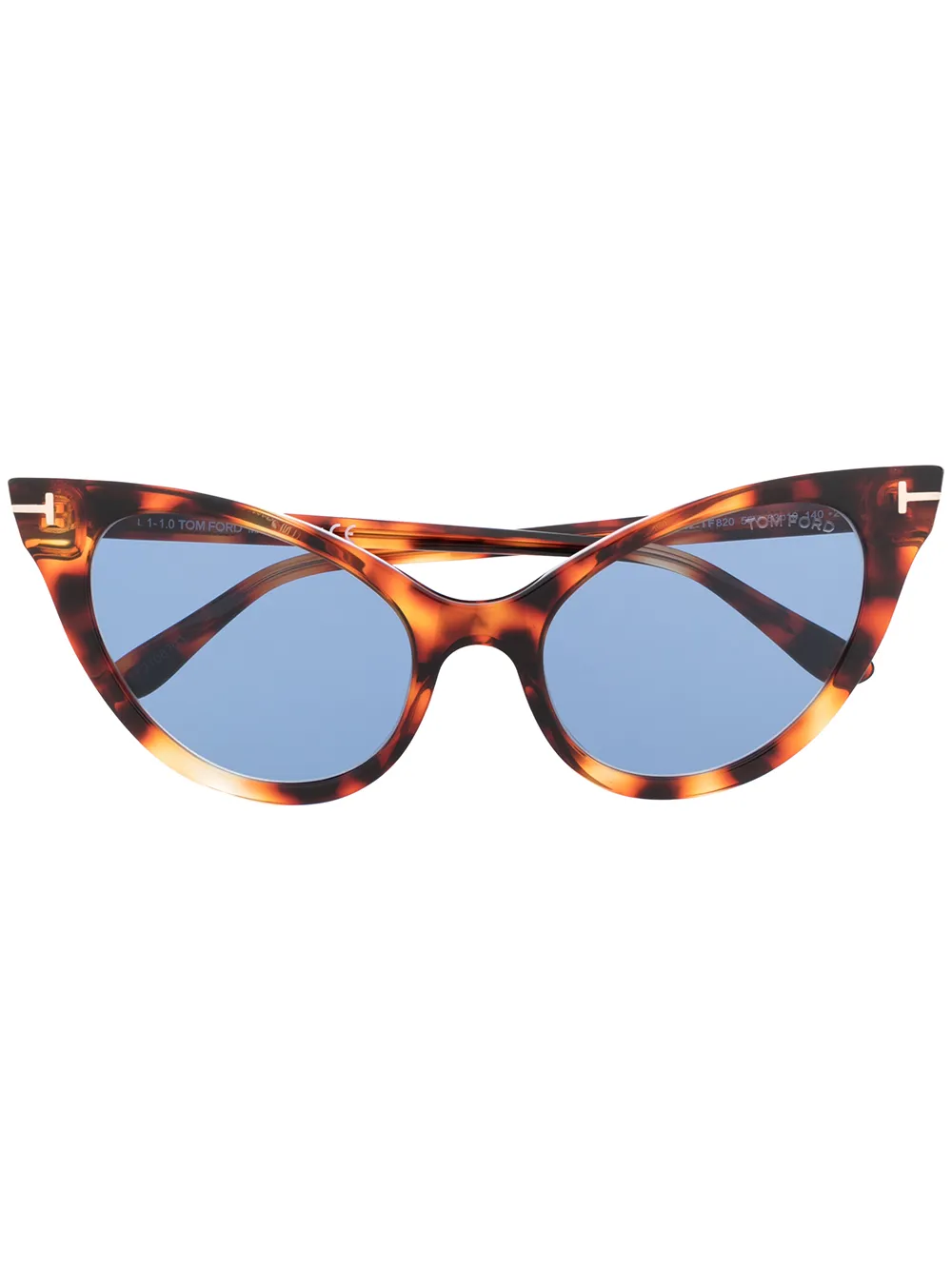 

Солнцезащитные очки в оправе 'кошачий глаз' TOM FORD Eyewear, коричневый