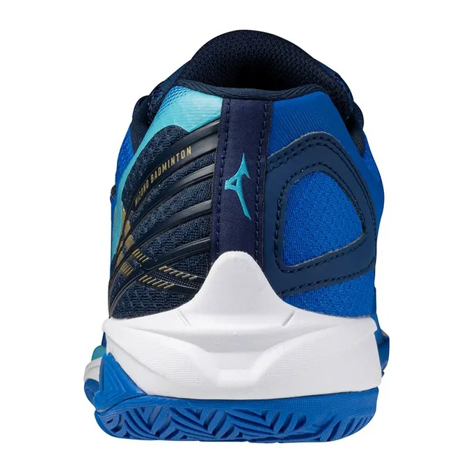 Бадминтонные кроссовки «Wave Claw 3 FIT» от Mizuno, Blue X White (01) — фото 3