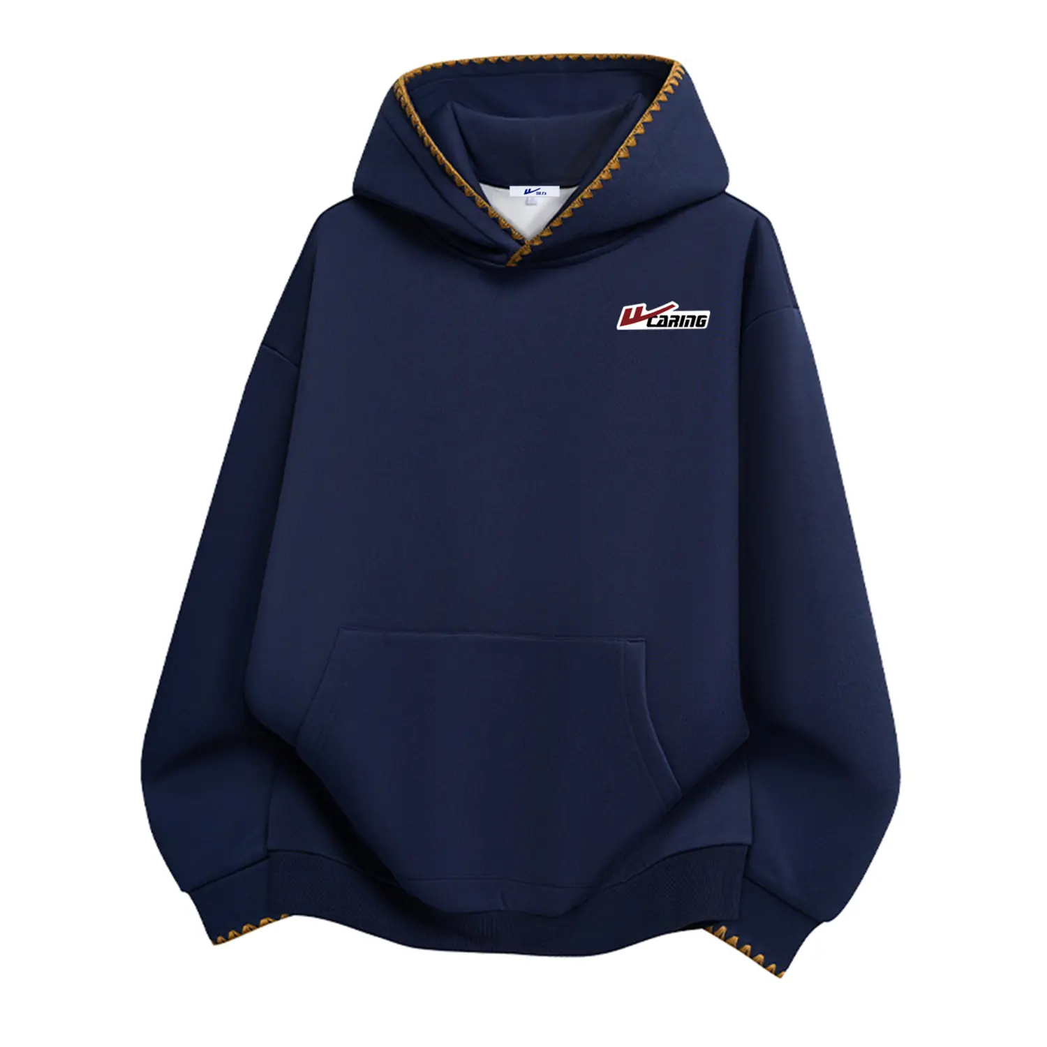 

Толстовка Unisex Hooded Moderate Regular WARRIOR, темно-синий (diy badge)