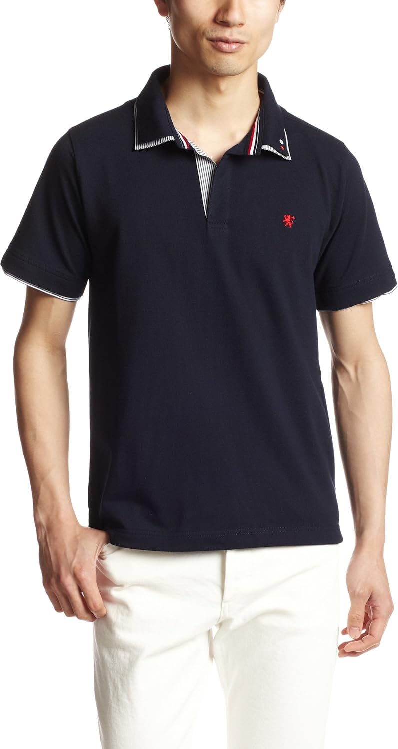 

Полосатая рубашка поло Pincponc, темно-синий