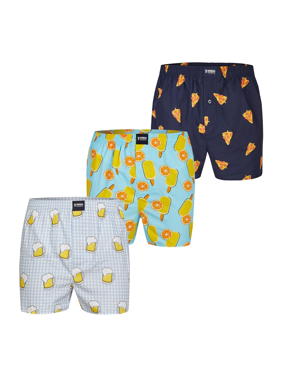 

Боксерские шорты Happy Shorts, цвет marine blue/Light grey/Mint