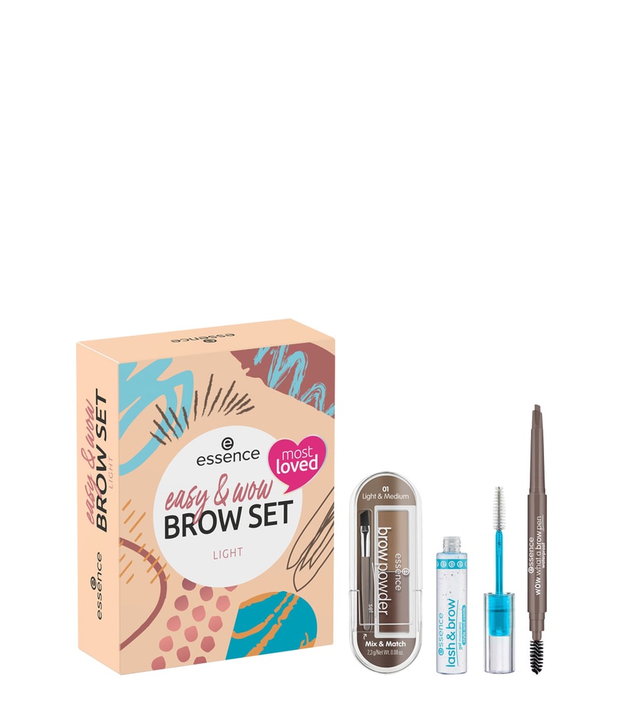 

Набор для макияжа глаз essence easy & WOW brow set, Light, 1 шт.