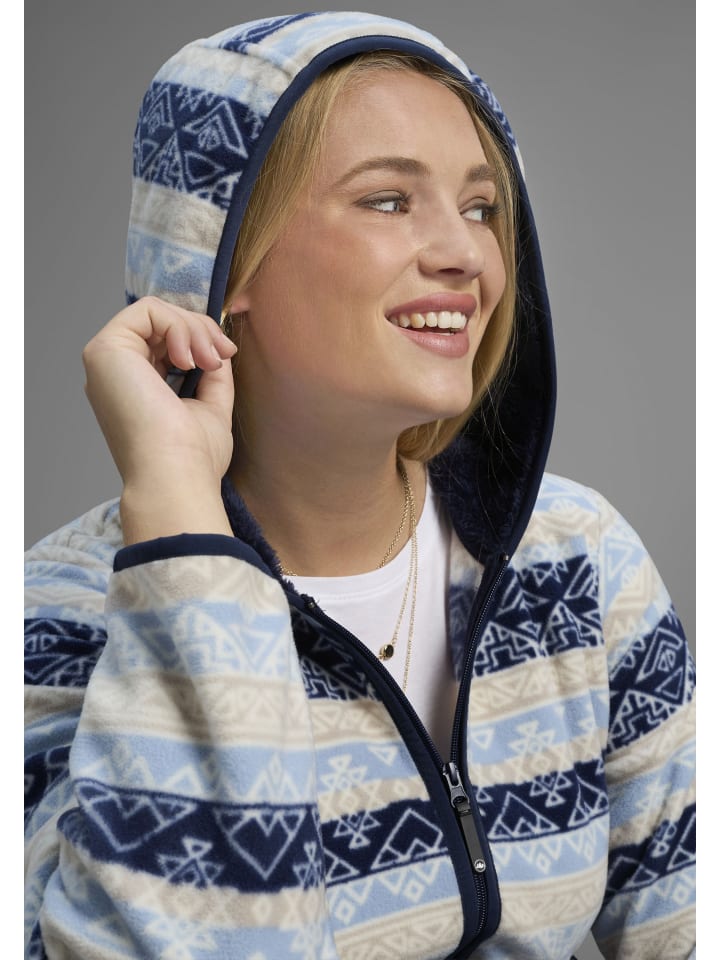 

Флисовая куртка сине-шерстяного цвета белого цвета Polarino