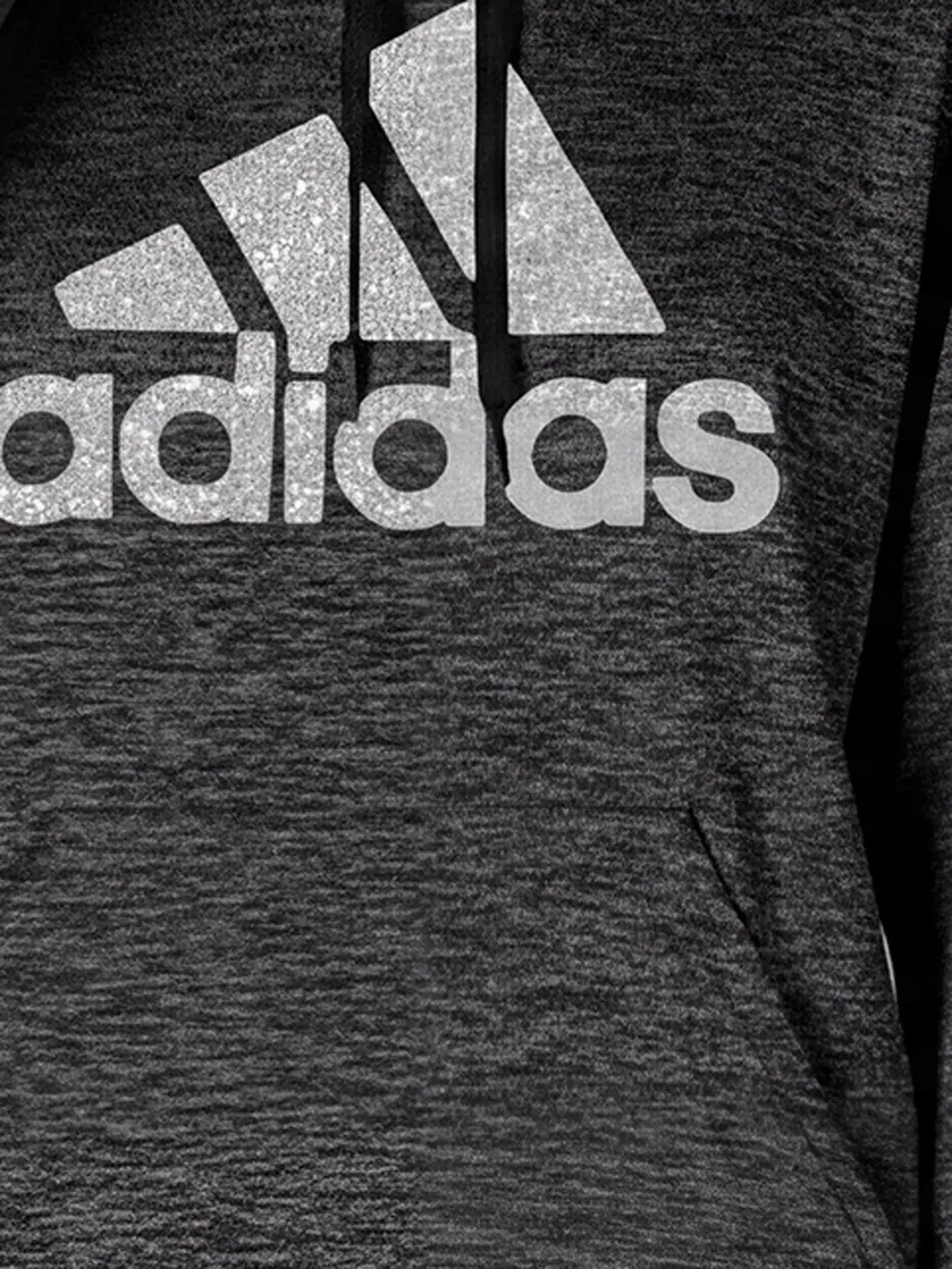 Худи Stadium Originals Shine Logo Dark Grey Adidas, серый — фото 2