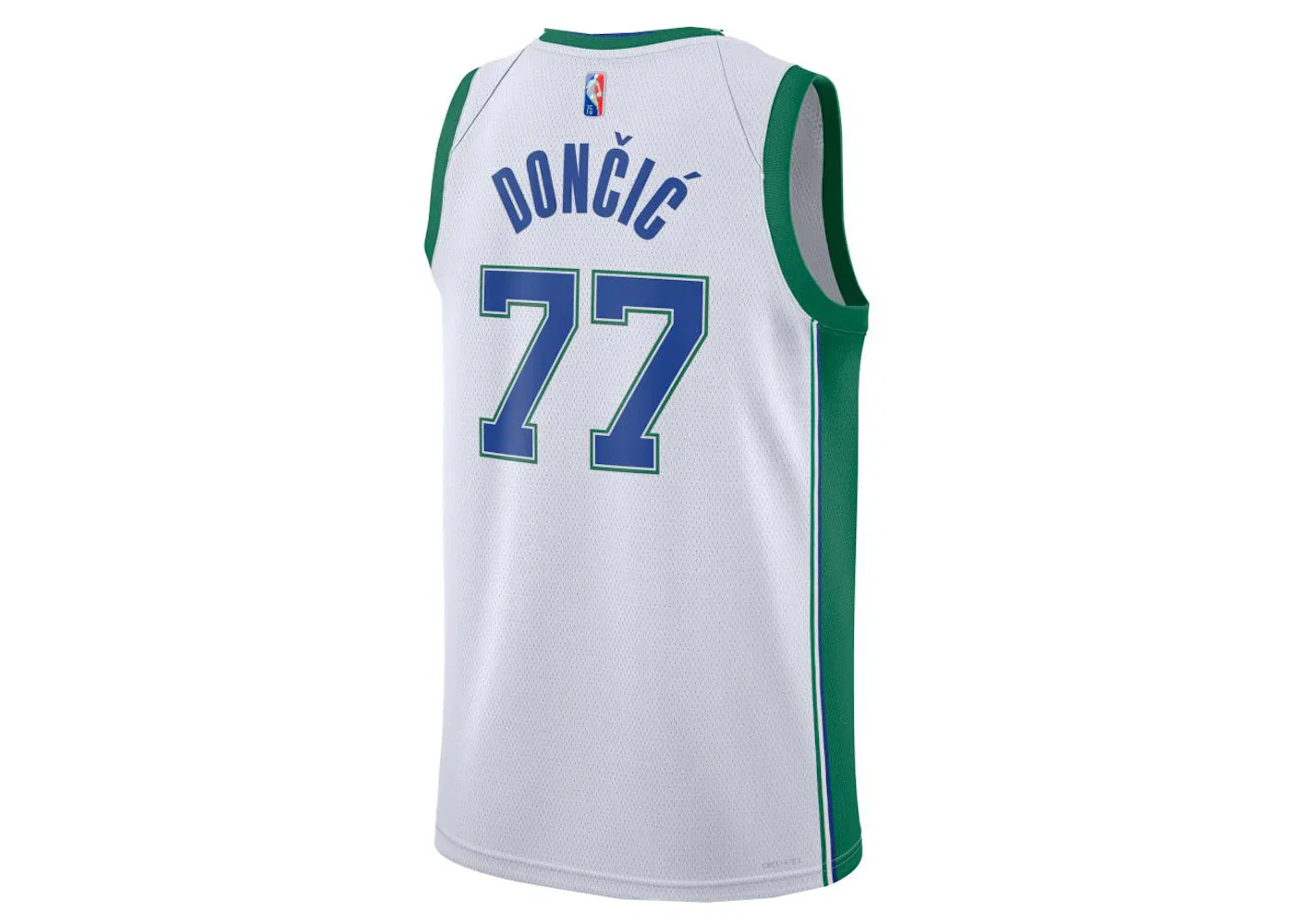 Мужская баскетбольная джерси Nike Dallas Mavericks City Edition Jersey, White — фото 2