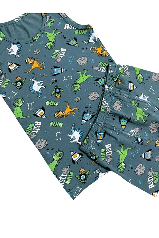 Детский комплект нижнего белья для мальчиков хлопковый Elmas Kids, Green — фото 3