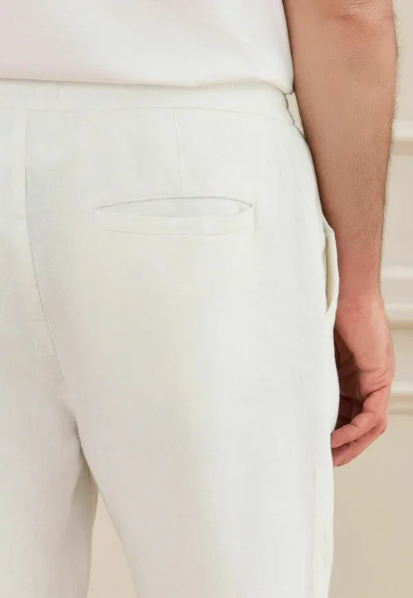 Брюки из льна Trousers Next, White, белый — фото 2