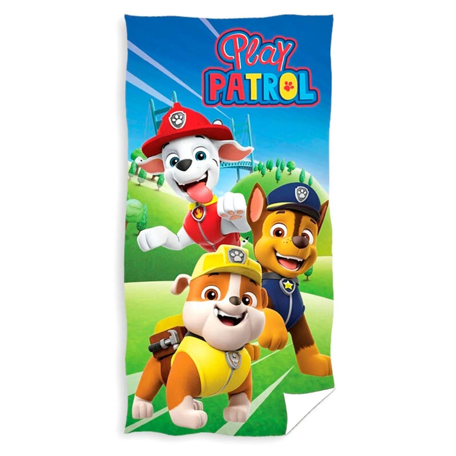 Детский пляжный пончо с капюшоном Paw Patrol, Роза